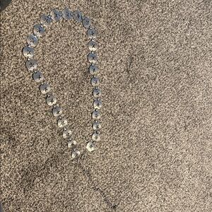 Elegant Silver Floral Necklace